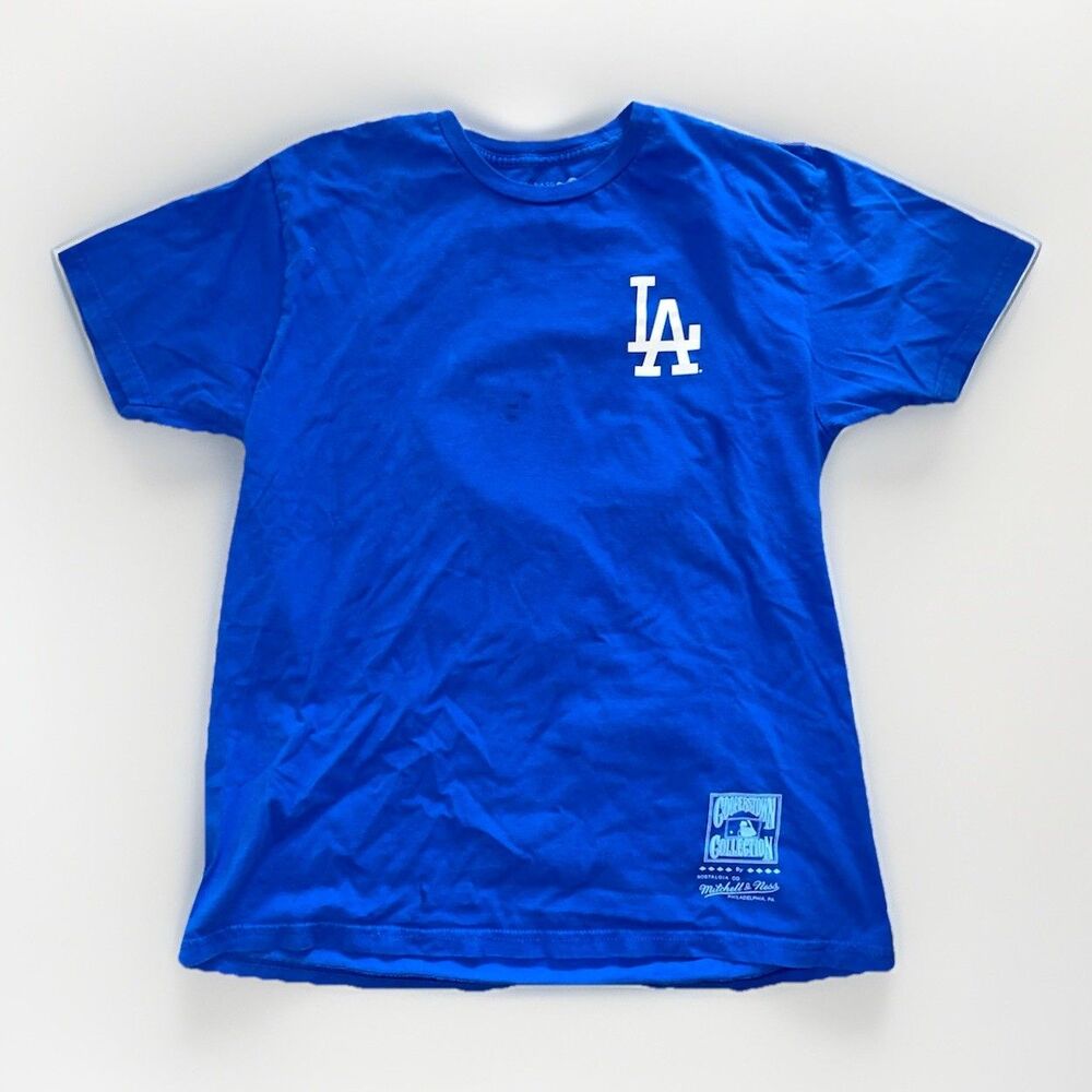 LOS ANGELES DODGERS retro Mitchell & Ness Cotton Shirt men's L BRAND NEW